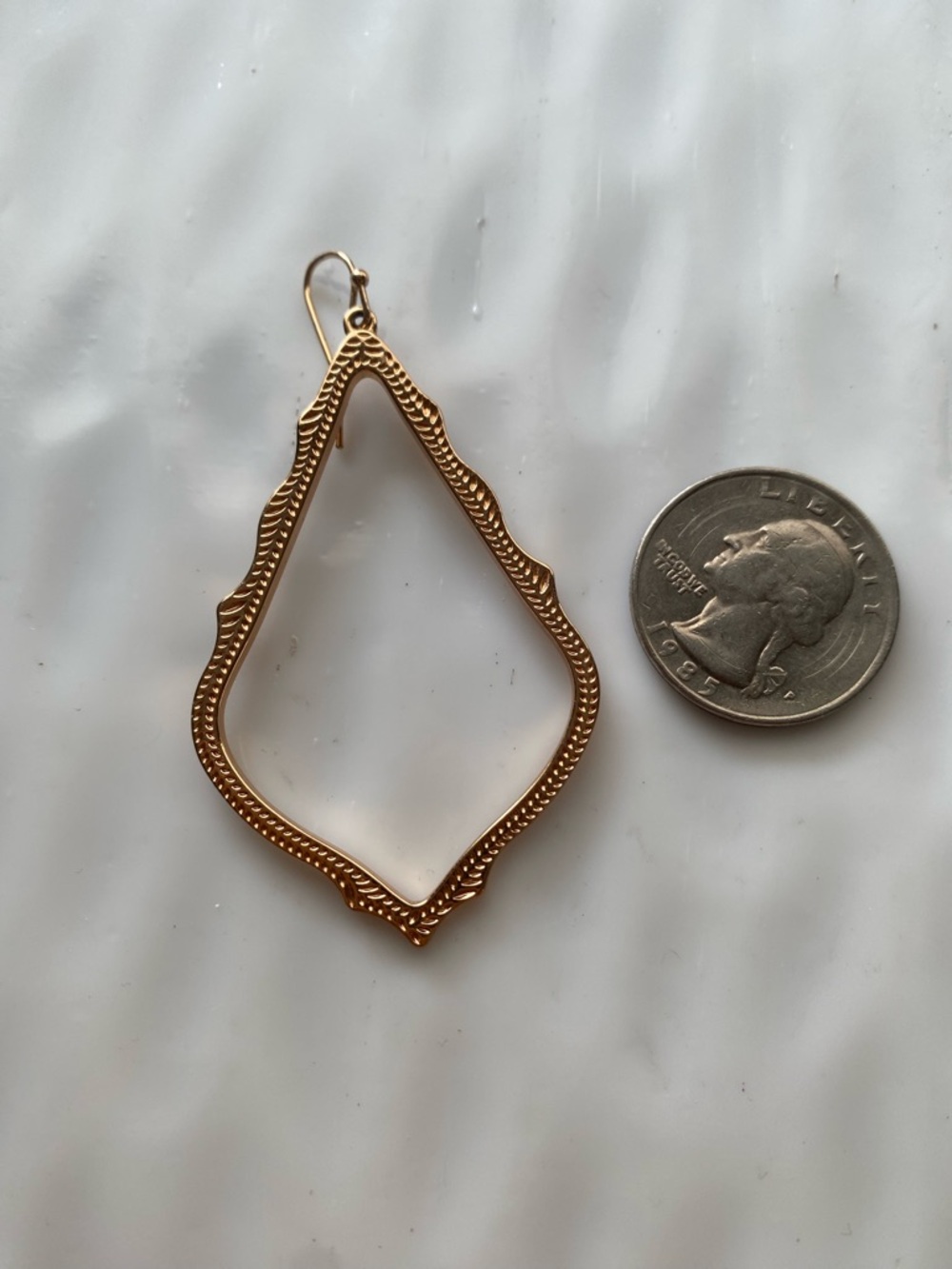 Kendra Scott SINGLE Rose Gold  Sophee Teardrop  Earring - Picture 4 of 5